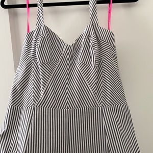 Betsy Johnson seersucker halter
